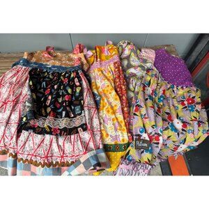 Matilda Jane Girls Size 6 Mix Print Dresses Set Of 4 With Floral & Geometric Pat